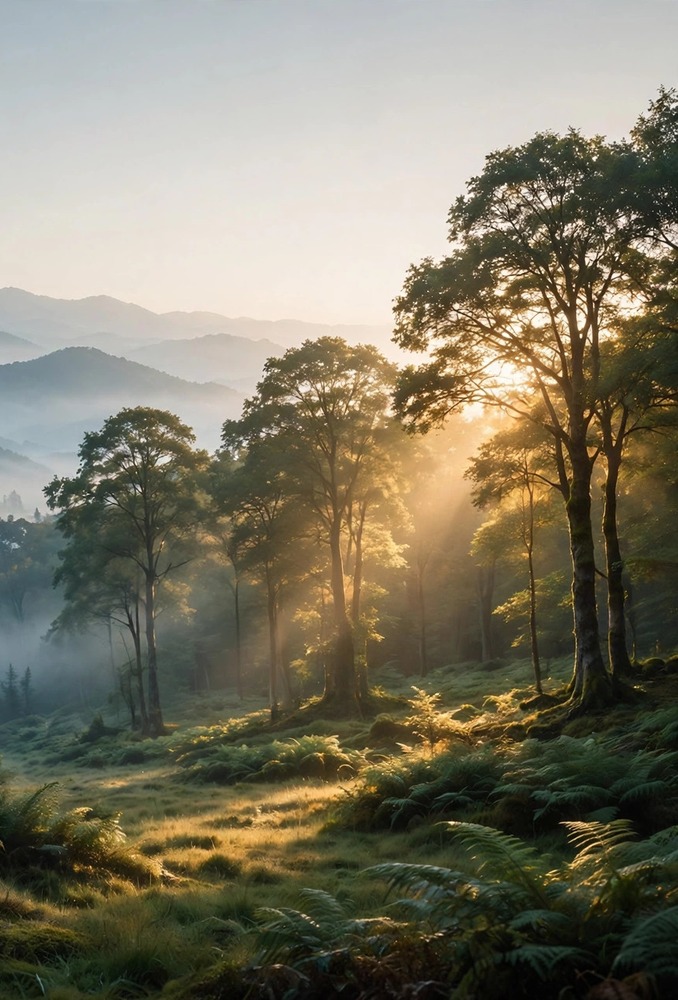 Deer Forest Dawn cover wallpaper